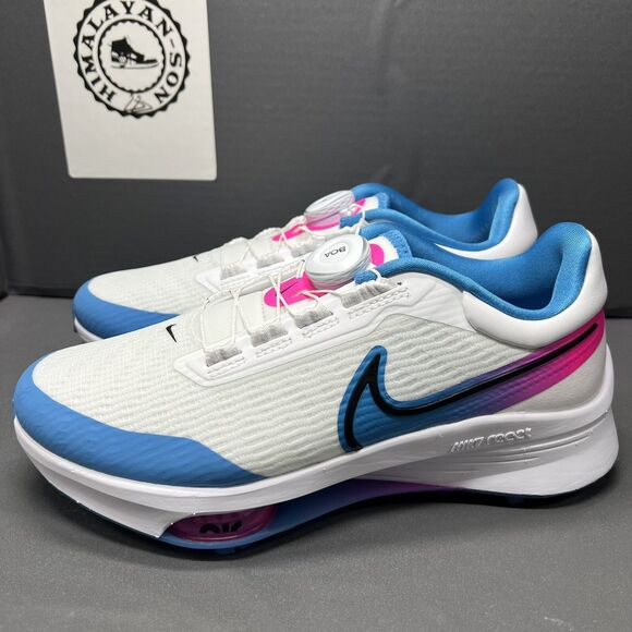 NIKE AIR ZOOM INFINITY TOUR NEXT% BOA WHITE BLUE PINK DJ5590-100 Men Size 8 NEW - Picture 1 of 13